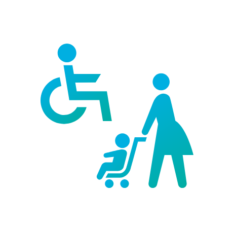 車椅子・ベビーカー診察OK